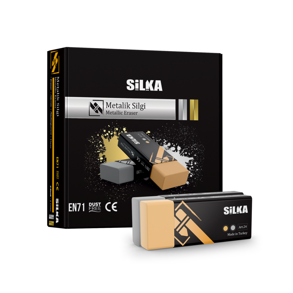 Silka “20-Piece METALLIC ERASER” | Silka Stationery