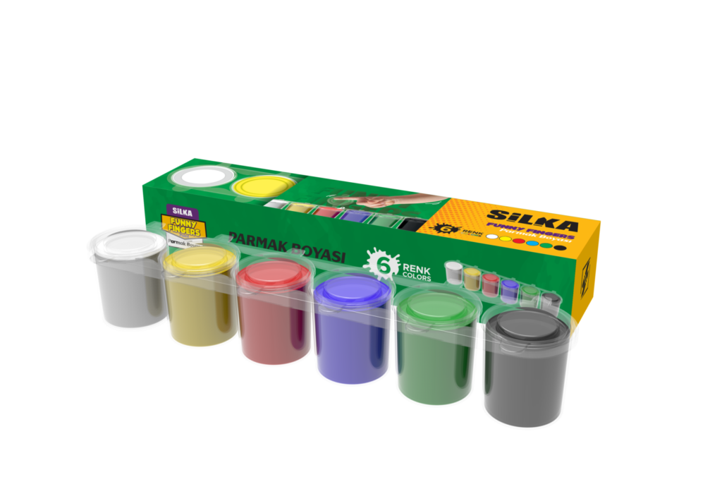 Silka “6 COLOR FINGER PAINT” Silka Stationery