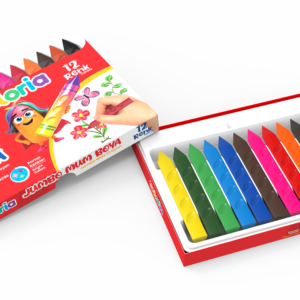 Coloria 12 Color Jumbo Wax Crayons