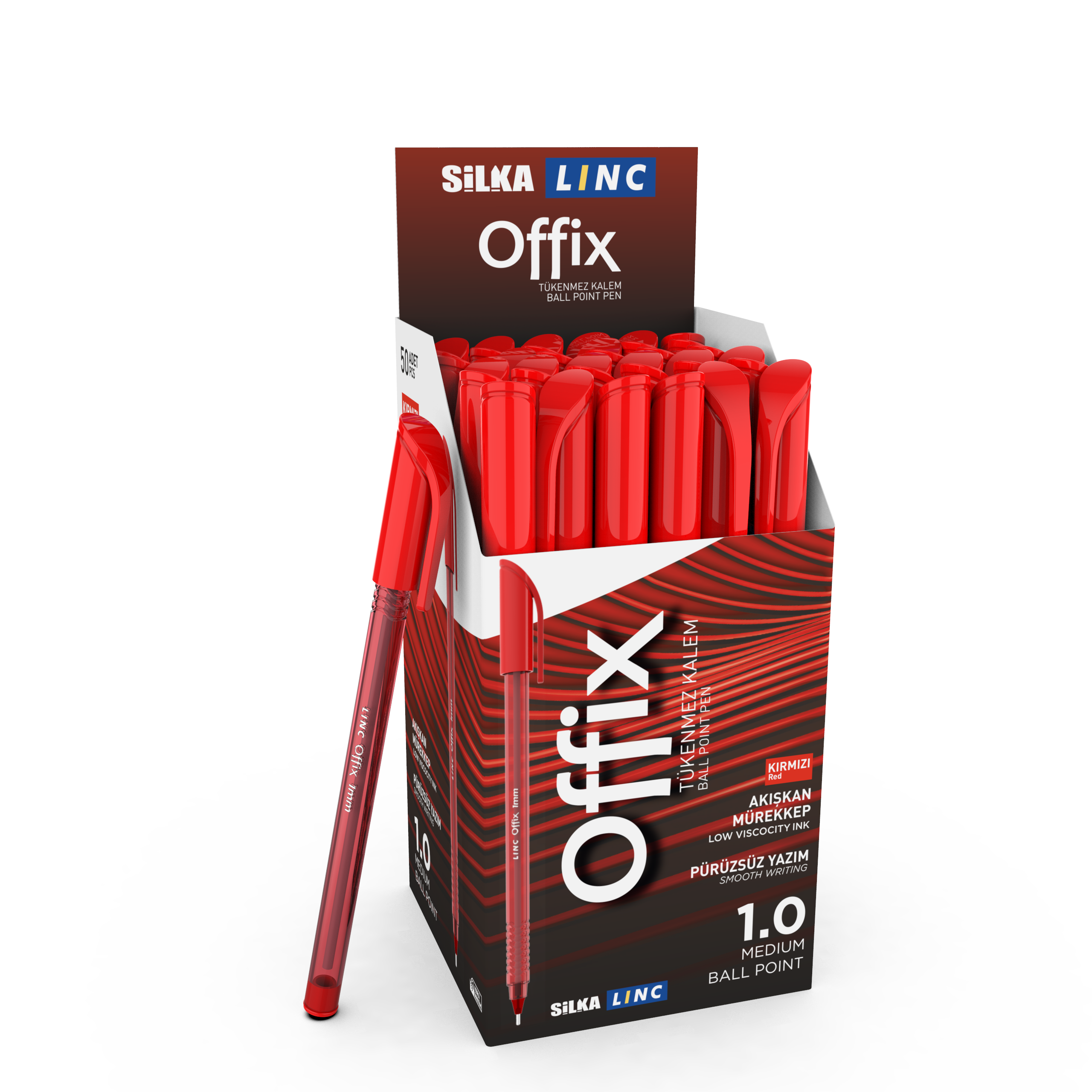 Silka Linc "OFFIX KIRMIZI TÜKENMEZ KALEM"